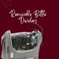 thumbnail image 6 of Insulated 2 Bottle Wine Travel Tote Bag with Cheese Set - Portable Picnic Carrier Kit, 6 of 7