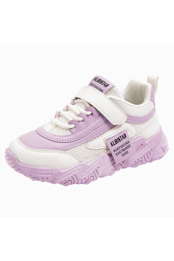 Girls Shoes Sneakers Girls Sneakers Laceless Light-Up Running Shoes Toddler/Little Girl Size 12 (Purple,Little Kids 12)