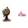 thumbnail image 1 of Reloj De Mesa Moderno De Resina Con Forma De Ciervo Y Globo Terráqueo. Figura Decorativa Artesanal Para Oficina, Dormitorio, Cocina, Comedor, Estante O Armario., 1 of 8