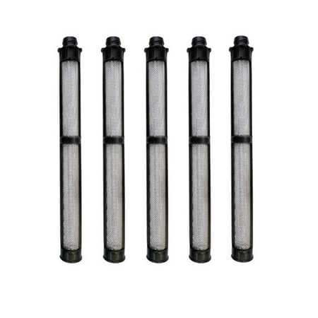 

High-Quality Stainless Steel Airless Spray Filters 5 Pack 60 Mesh Black
