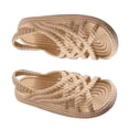 thumbnail image 2 of Sandalias de suela gruesa de verano para mujer Ticfox color caqui 36-37, 2 of 12