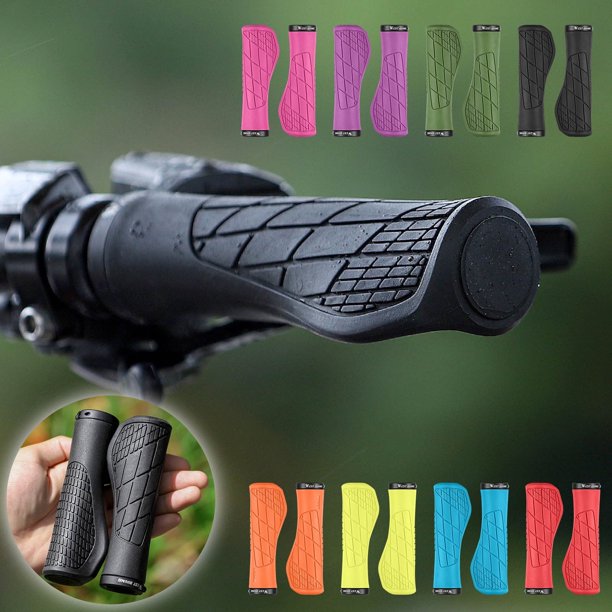 Jacenvly - Nuevas decoraciones de Halloween para bicicletas, fundas de goma antideslizantes para puños de bicicleta de montaña, fundas para puños con candado, ahorros de verano y liquidación.