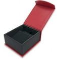 thumbnail image 3 of 1 Qty - Macaw-Red Magnetic Flap Earring / Pendant Jewelry Box - Textured Gift Box, 3 of 3