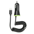 thumbnail image 4 of Chargeur de Voiture Portable à Charge Rapide Intégré dans le Câble à Ressort Chargeur de Voiture à Câble USB Micro USB Type-C Adaptateur pour Chargeur d'Allume-cigare, 4 of 8