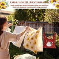 thumbnail image 5 of SEANATIVE Christmas Santa Clothes Pin Bag Clothespin Bag Holder Clothespin Holder Soft Clothes Pin Hanging Bag Clothespin Bag for Clothesline Outdoor Outside, Xmas Gifts, 5 of 7