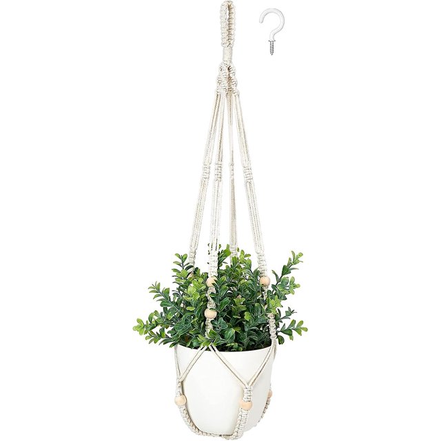 Planta Colgante Falsa Con Maceta, Plantas Colgantes Decoración Artificial Colgador De Plantas De Macramé Con Plantas Falsas Maceta Colgante De Falso Boho Vegetación Para El Dormitorio En Casa