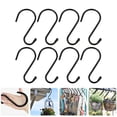 thumbnail image 3 of 8pcs Multipurpose Hooks Metal S Hooks S-Shaped Closet Clothes Hanging Organizers, 3 of 7