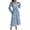 Blue, variant on Wdgfv Ruffle Maxi Dress for Women, Pleated A Line Flowy, Business Casual, Holiday Modest Long Sleeve Smocked Spring