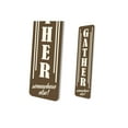 thumbnail image 4 of Gather Somewhere Else Aluminum Metal Decor Sign - 4x18 inches, 4 of 4