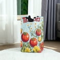 thumbnail image 6 of Yayeee Freestanding Laundry Hamper with Handle Collapsible Large Storage Basket for Clothes, Blue Tomatoes, 6 of 7