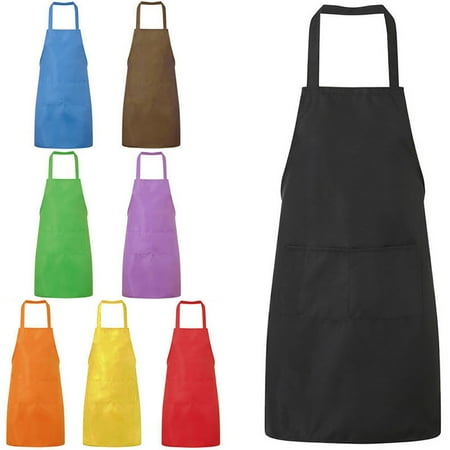 

Mairbeon Solid Color Oil-resistant Restaurant Home Kitchen Cooking Protective Apron