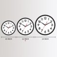 thumbnail image 3 of Reloj de pared AKCISOT de 30 cm, silencioso, no hace tictac, funciona con pilas, 3 of 9