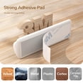thumbnail image 2 of Clips organizadores de cables de escritorio blancos - Juego de 5 - Organizador de cables de silicona con adhesivo fijo para guardar cables de escritorio para cargador, mouse, auriculares y P, 2 of 5