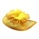 thumbnail image 2 of 3 piezas de tocado de malla con elegante flor y pinza para el pelo estilo vintage Amarillo Rosa Negro, 2 of 9