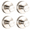 Silver, variant on CuiLiyq 4 Pcs Stainless Steel Suction Cup Hook, No Drilling Shower Towel Hanger for Front Door Wreath Window Glass, Silver Garland Hooks