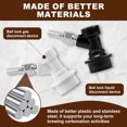 thumbnail image 4 of Wekvgz 1 Pair Ball Lock Quick Disconnect Set Convenient Ball Lock Disconnect Set Leak Free Ball Lock Keg Fittings Sturdy Ball Lock Keg Post Quick Disconnect Set for Keg Post Coupler, 4 of 10