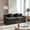 Black, variant on 71" Plush Corduroy Modular Loveseat Sofa - No Assembly Required