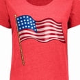 thumbnail image 4 of Inktastic American Flag Design Women's Plus Size T-Shirt, 4 of 5