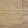 thumbnail image 7 of LR Home Natalie Hale Tan/Seafoam Striped Farmhouse Jute Blend Area Rug, 9' x 12', 7 of 7