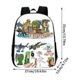 thumbnail image 2 of NAOJIE Italian Brainrot Animal Backpack,14" Fun School Backpack for Students Teens Back to School Gift (A), 2 of 8