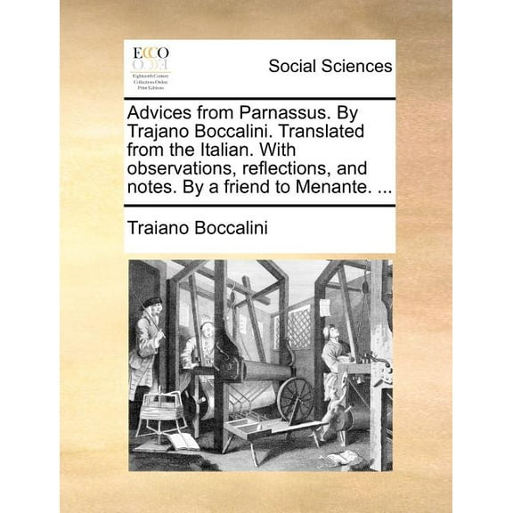 Advices From Parnassus. By Trajano Bocca
