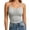 Gray, variant on hoksml Women's Lace Trim Camisole Top with Built-in Bra, Adjustable Cross Back Straps, Stretch Soft Fabric Invisible Layering Tank Top for Daily Casual Wear