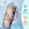 thumbnail image 4 of 30oz Halloween Tumbler with Handle, Skull Candy Bat | Print | Halloween Gifts for Women & Girls | with Lids and Straws | Stainless Steel Insulated | Travel Coffee Mug, 4 of 5