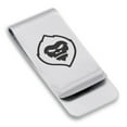 thumbnail image 1 of Stainless Steel Mythical Yeti Head Classic Slim Money Clip Credit Card Holder, 1 of 2