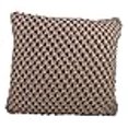 thumbnail image 3 of SARO LIFESTYLE 1590 Sheridan Collection Cotton Knitted Design Down Filled Throw Pillow, Mocha, 20" Square,, 3 of 4