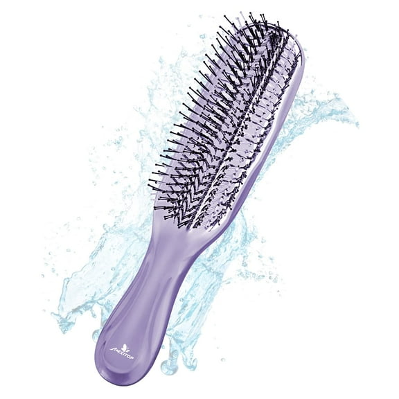 MEXITOP Hair Brush, Wet and Dry Hair Scalp Brush for Women & Men, Scalp Brush Hair Scrubber Exfoliator for Dandruff, Bath(Purple)