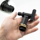 thumbnail image 2 of Grifo de manguera de jardín para barril de lluvia/reemplazo de rosca BSP de ¾ Conector de plástico a presión para grifo, cerveza casera, 2 of 4