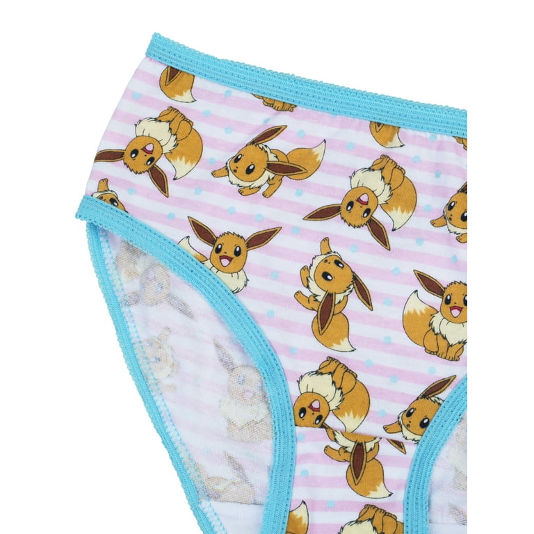 Pokemon Girls Underwear 7 Pack Briefs, Sizes 4-8