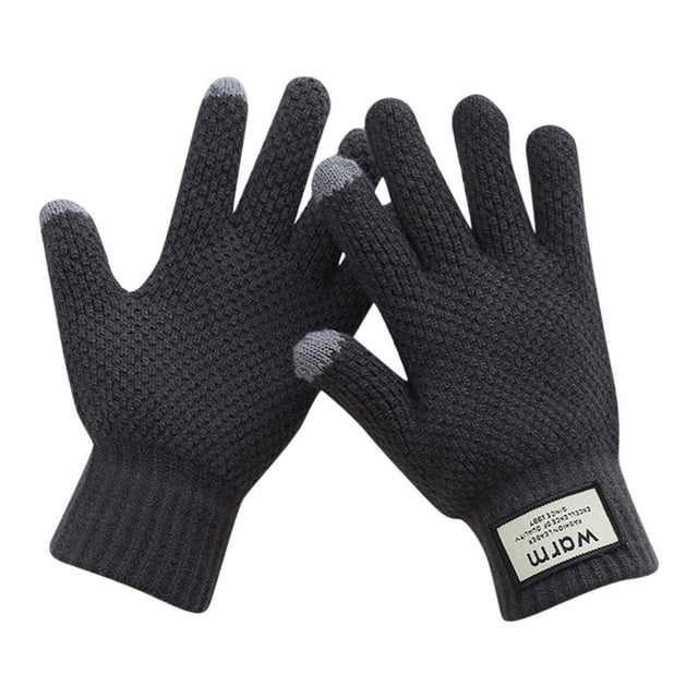 Women's Gloves Mittens Men Can Enable Screen Gloves Men Warm Stretch Knitted Gloves Mittens Winter Keep Warm Knitting Golves Students Outdoor Riding Hiking Mittens, Women's Accessories Gloves Mittens