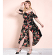 thumbnail image 4 of Milumia Mujer Tallas Grandes Cintura Alta Boho Floral Hombro Frío Split Maxi Vestido Zhivalor WMZL-1567-6, 4 of 8