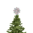 thumbnail image 6 of Northlight 8" Pre-Lit Silver Retro Starburst Christmas Tree Topper - Multicolor Lights, 6 of 6