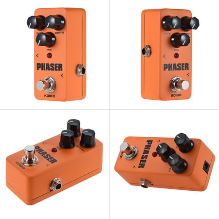 KOKKO Mini Analog Phaser Electric Guitar Phase Effect Pedal True Bypass Full Metal