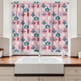thumbnail image 2 of Ambesonne Ho Ho Ho Kitchen Curtains, Funny Christmas Concept, 55"x36", Pale Pink Violet and Seafoam, 2 of 3