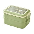 thumbnail image 1 of Border Student Bento Box Children Sealed Fruit Box Salad Box Work Microwave Lunch Box Chopsticks Dip Container Cute Kids Bento Lunch Box, 1 of 6
