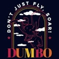 thumbnail image 2 of Men's Dumbo Soaring Sunset Arch Graphic Tee Navy Blue 2X Large, 2 of 5