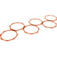 thumbnail image 2 of 20" Hexagonal Speed & Agility Training Rings - Set of 6 With Carry Bag By Trademark Innovations (Orange), 2 of 3