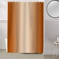 thumbnail image 5 of Fabric Shower Curtain Burnt Orange Ombre Solid Color Gradient Modern Art Shower Curtains with 12 Hooks Waterproof Machine Washable Bath Curtains for Bathroom, 60 x 72in, 5 of 6