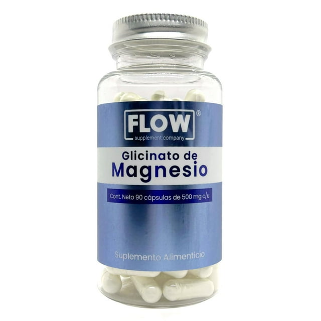 Glicinato de Magnesio de 500 mg 90 cápsulas FLOW FLOW FLOWGLICINATOMAGNESIOVZ