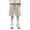 Khaki, variant on Wdgfv Boys Cargo Shorts Knee Length Wide Leg Bermuda Shorts Loose Casual Solid Elastic Waist Long Short Pants with Pockets 7-8 Years