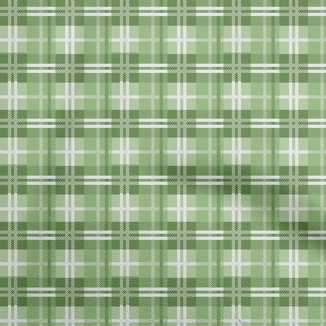 oneOone Viscose Jersey Pear Green Fabric Check Sewing Craft Projects Fabric Prints By Yard 60 Inch Wide