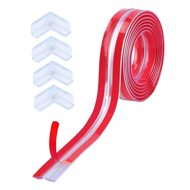 Protector de bordes Protectores de esquina Protectores de esquina Cinta Adhesiva Envoltura Hogar, ños Prueba de bebés para muebles, mesas, 10 mm 3 m Gloria tira protectora