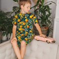 thumbnail image 4 of Fotbe Fresh Orange Pijama Estampada de 2 Piezas para Niños – Ropa de Dormir de Manga Corta Cómoda para Niños y Niñas, Camiseta y Shorts de Algodón-4X-Large, 4 of 6