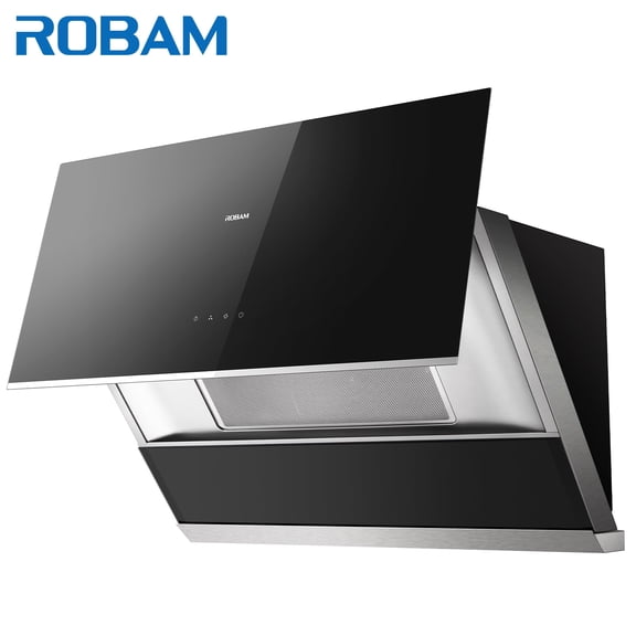 ROBAM 30”Under Cabinet Range Hood, 850 CFM Powerful Suction, Side-Draft Design with Touch Control, Dishwasher Safe Filter, Tempered Glass Surface Vent Hood 3 Speed Exhaust Fan