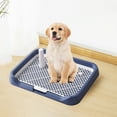 thumbnail image 4 of Dog Potty Tray Dog Potty Tray Flat Bottom Puppy Training Pad Holder Detachable Mesh Tray Easy Clean Anti-Splash Small Medium Dog Bathroom Indoor Pet Toilet Puppy Training Pad Holder, 4 of 6