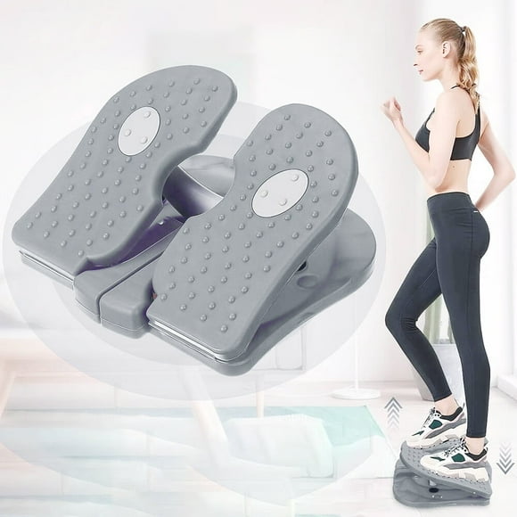 Grey Stepper Under Desk Pedal Exerciser Stair Stepper Folding Foot Peddle Physical Therapy Portable Fitness Stovepipe Relieves Varicose Veins