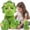 Triceratops-Green, variant on Tezituor 4Pcs Dinosaur Stuffed Animal 24.4'' Mommy Plush Triceratops with 3 Dinosaur Plush Toys
